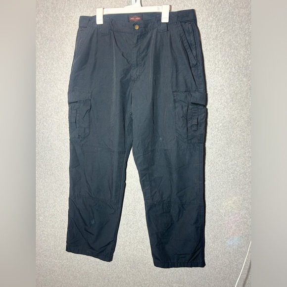 Tru-Spec Tactical Cargo Pants Mens 40x30 Black Navy Utility Work Outdoor Hiking - Picture 1 of 8